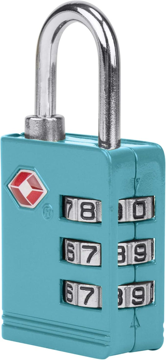 Travelon Travelon TSA Luggage Lock Luggage Lock, Aqua
