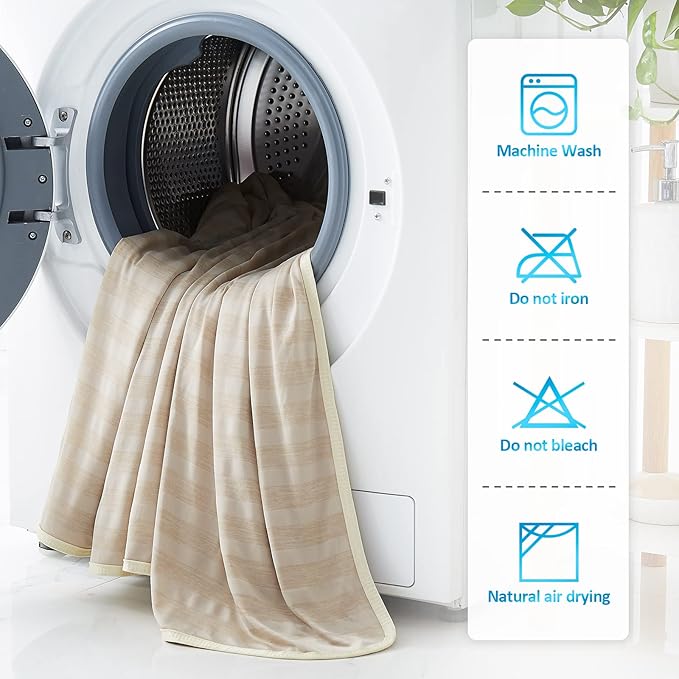 Guohaoi Cooling Blanket (90"x108"King Size) for Hot Sleepers,Absorbs Heat to Keep Body Cool for Night Sweats,100% Oeko-Tex Certified Cool Fiber,Breathable,Comfortable,All-Season.