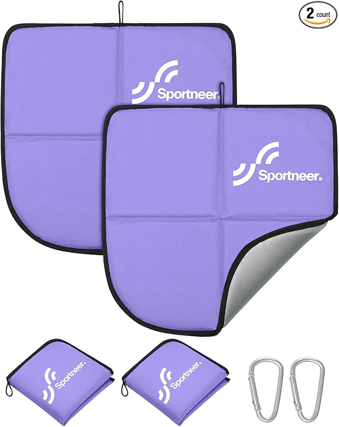 Sportneer Sitting Pad: Lightweight Waterproof Folding Seat Pad for Backpacking, 15.75'' x 15.75'' Portable Camping Seat Mat for Hiking, Picnics Beach & Outdoor Use, 0.13lbs