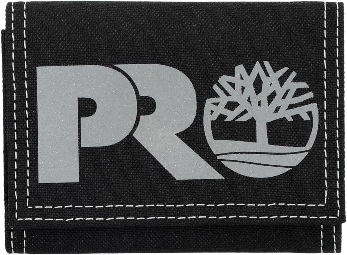 Timberland PRO Men's Cordura Nylon RFID Trifold Wallet with ID Window