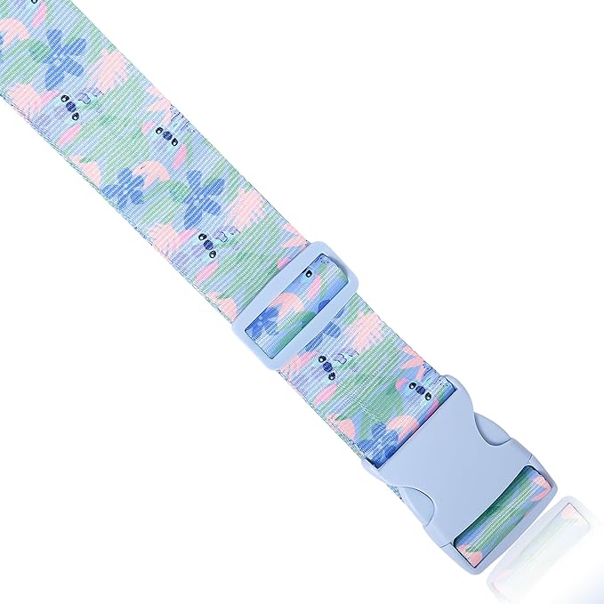 Stitch Luggage Straps 2-Piece Set Officially License, Adjustable Luggage Belts from 30''-72'', Suitcase Bands, Disney Gifts