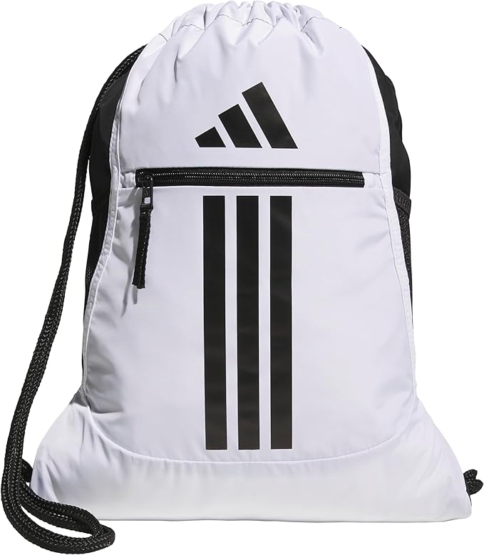 adidas Alliance Sackpack – Drawstring Backpack for Sports, Small Gym Bag