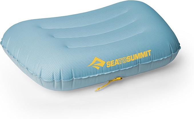 Sea to Summit Aeros Ultralight Inflatable Camping and Travel Pillow, Large, Aqua Sea