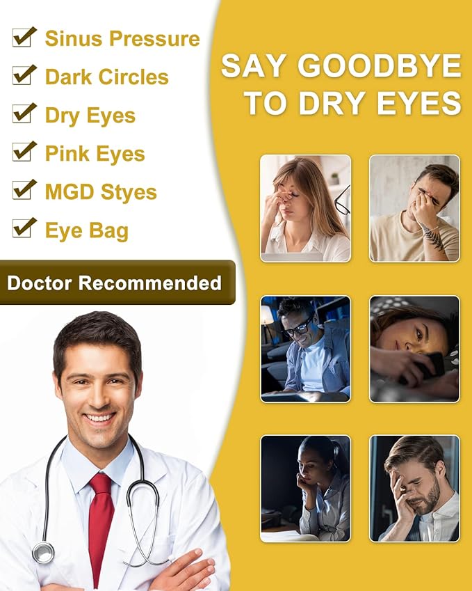 16 Packs Steam Eye Masks for Dry Eyes Heating Eye Mask Warm Compress for Eyes Relief Stress, Eye Fatigue Travel Essential Self Heating Moist Sleep Mask SPA Accessories