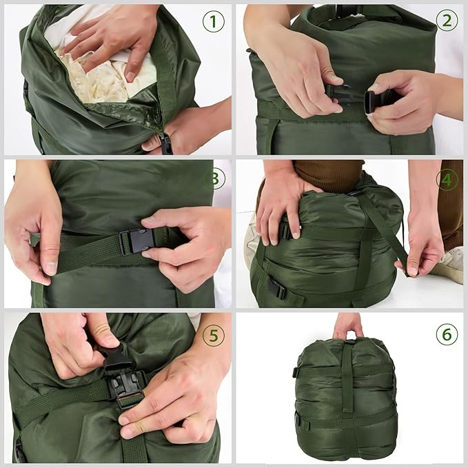 MOOCY Compression Stuff Sack, 12L/24L/45L Sleeping Bag Cover Sack Sleeping Bags Storage Stuff Sack Organizer - Great Sleeping Bags Clothes Camping Hiking Backpacking
