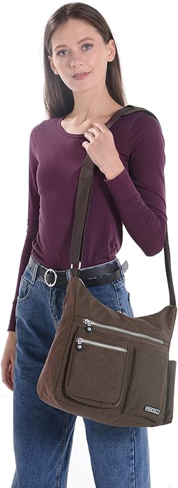 MHCNLL Crossbody Bag with Anti Theft RFID Pocket - Women Lightweight Water-Resistant Purse