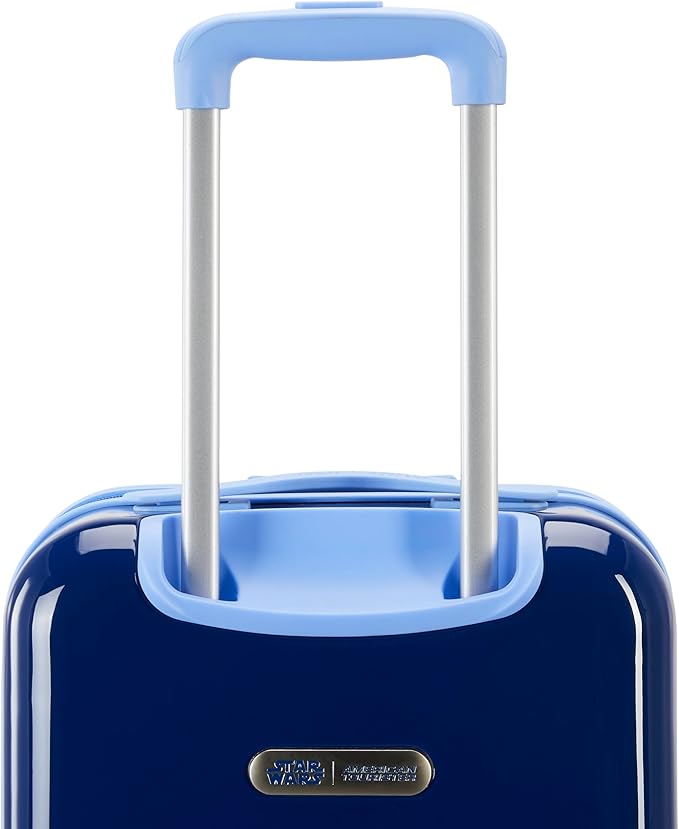 American Tourister Star Wars R2-D2 Carry-On Luggage - Airline Approved, Durable Hardshell with Favorite Rebel Droid - Roll Confidentially with Spinner Wheels & Colorful Adjustable Handle