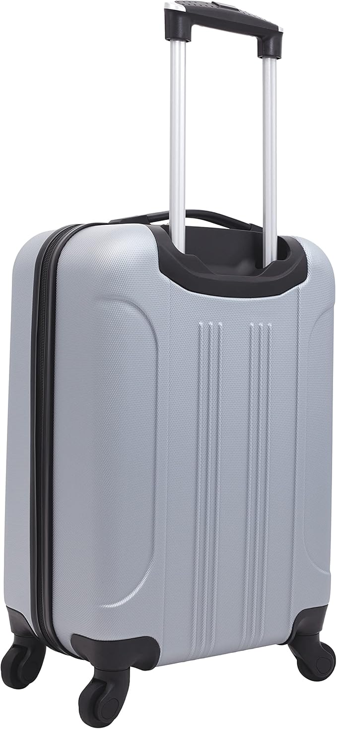 Travelers Club Cosmo Luggage, Silver-20, 20-Inch
