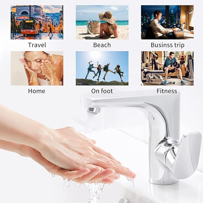 LONGWAY 0.5Oz 15ml Clear Airless Cosmetic Cream Pump Bottle Travel Size Dispenser Refillable Containers/Foundation Travel Pump Bottle for Shampoo (Pack of 8)