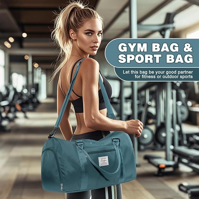 Weekender Duffel Bags for Women Men, Travel Totes Bag for Airplane, Cute Sports Gym Dance Overnight Luggage Bag with Wet Pocket Shoe Compartment, Carry On Hospital Bag for Labor and Delivery