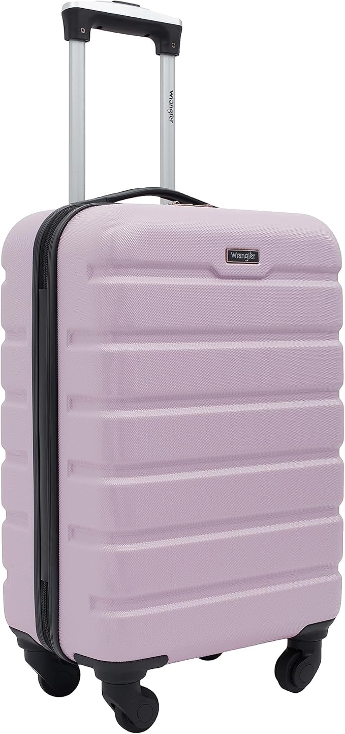 Wrangler 22" Hardside Spinner Carry-On Luggage, Lilac