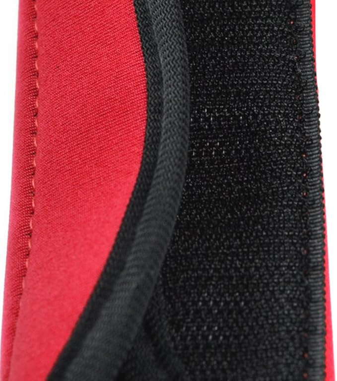 Cosmos Pack of 3 Neoprene Luggage Handle Wrap Handle Grip Luggage Identifier for Travel Bag Luggage Suitcase (Red Color)