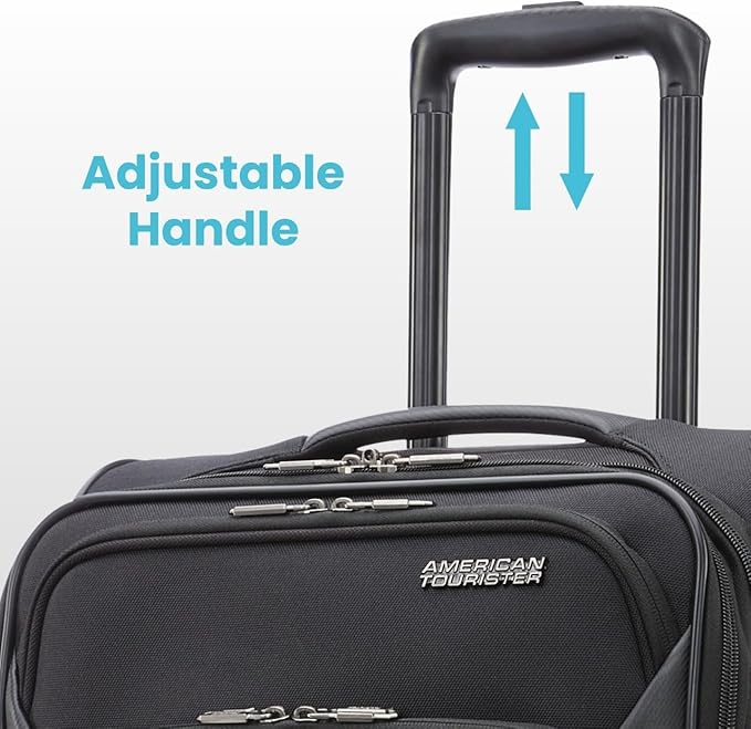 American Tourister 4 KIX 2.0 Expandable Softside Luggage with Spinner Wheels, 20 SPINNER, PURPLE ORCHID