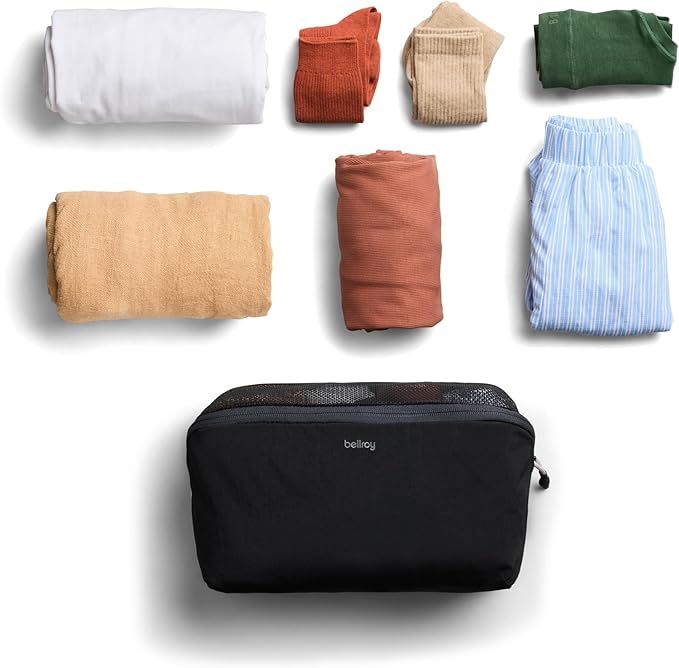 Bellroy Packing Cube 4L (Organizer Packing Pouch with Internal Zip Pocket and Durable, Lightweight Design) - Black