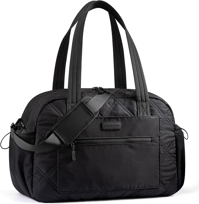 LOVEVOOK Gym Bag for Women, Lightweight Travel Duffle Bag with Wet Pocket, Personal Item Carry On Weekender Overnight Bags for Woman Gym, Yoga, Hospital, Weekend Trips