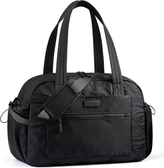 LOVEVOOK Gym Bag for Women, Lightweight Travel Duffle Bag with Wet Pocket, Personal Item Carry On Weekender Overnight Bags for Woman Gym, Yoga, Hospital, Weekend Trips