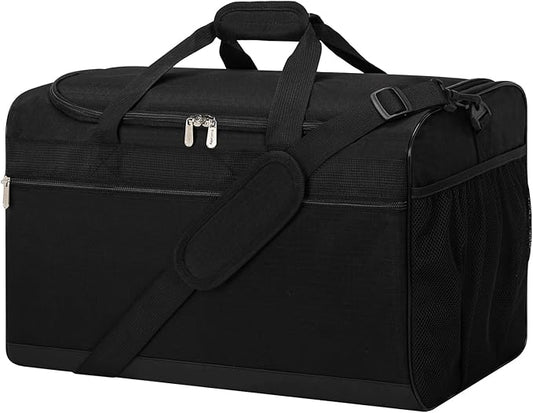 Gym Bag 20 inch Sport Duffle Bag for Men - 40L Weekender Duffel Bag for Travel - Black