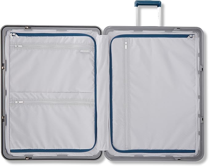 Framelock Max 29" Large Checked Hardshell Zipperless Luggage - Highly Secure Integrated Eazylock™ Mechanism - RightHeight™ Adjustable Handle - 360° Spinner Wheels - Airline Approved - Emerald Teal
