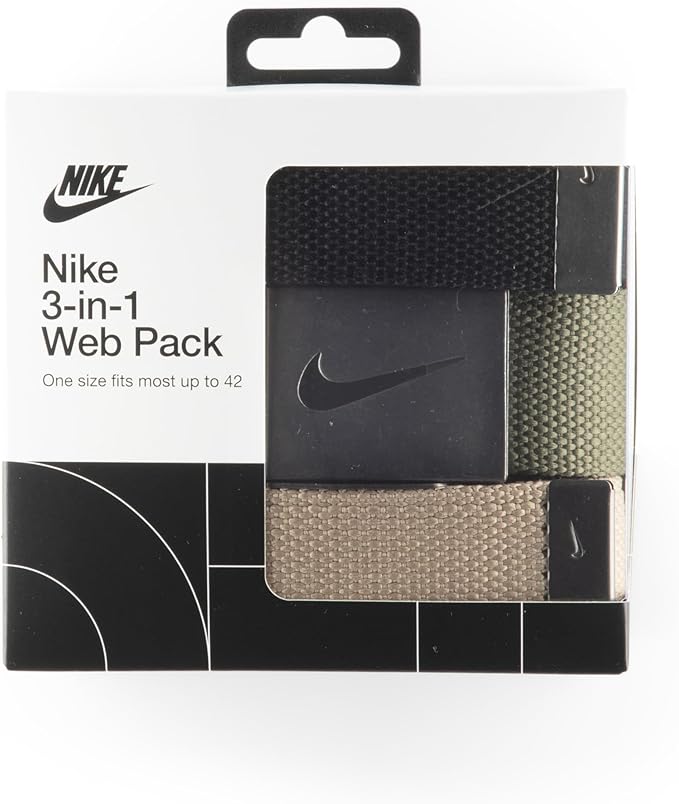 Nike Men's 3 Pack Web Belt