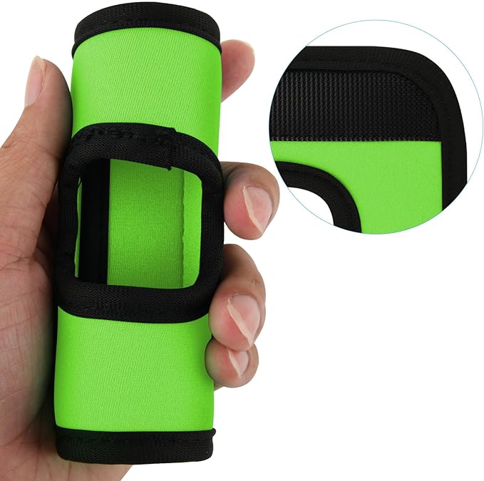 Cosmos 5 Pcs Neoprene Luggage Handle Wrap Soft Grip Handle Cover Luggage Identifier with Hollow Design for Push-Button Handle Trolley Handle and Travel Suitcase Trolley Case