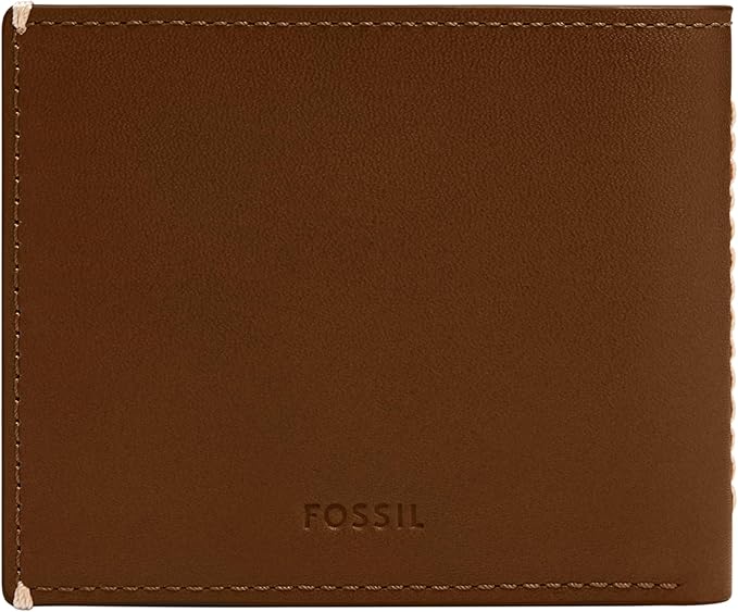 Fossil Men's Everett Leather Bifold with Flip ID Wallet
