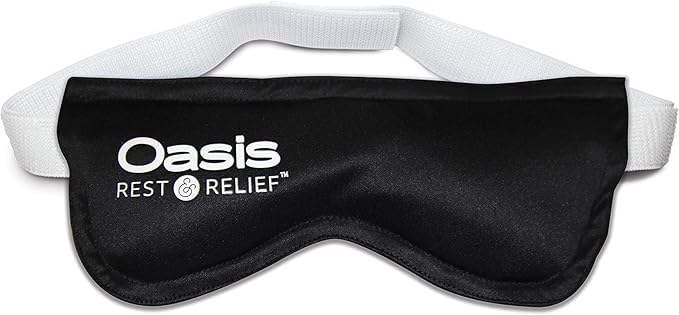 OM8000 - Oasis Rest & Relief® Hot and Cold Therapy Adjustable Eye Mask | Soothing Relief | Compress for Dry Eyes