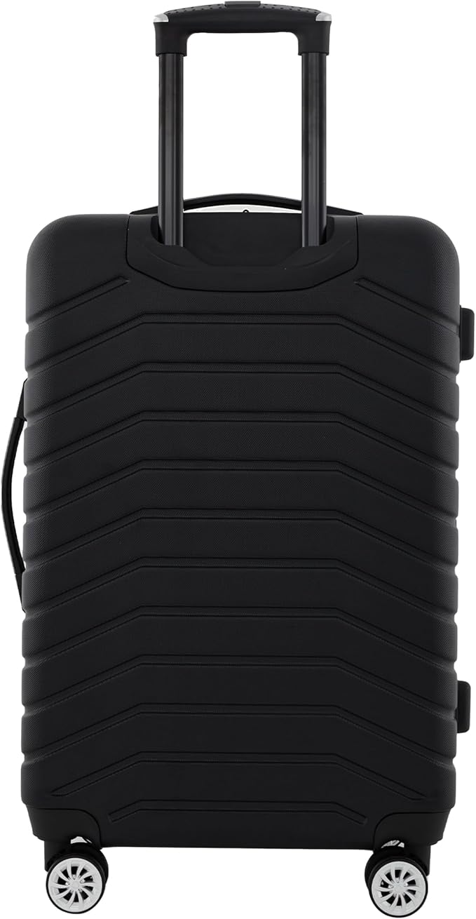 Wrangler Tahoe 3 Piece Spinner Luggage Set, Black