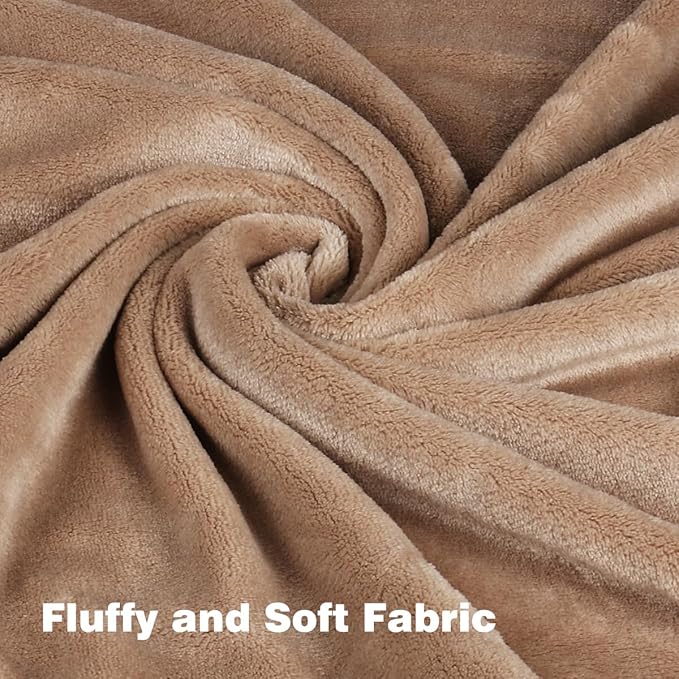 Onarway Dog Blanket Washable for Puppy: 4 Packs Dog Blankets 40”x28” - Fluffy Soft Small Throw for Cat Puppy Kitten Dogs - Fleece Pet Blankets for Bed Sofa Car and Indoor - Khaki
