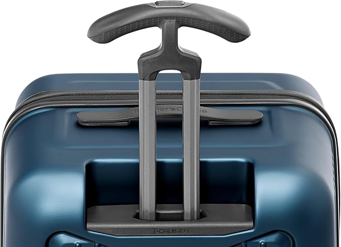 Traveler's Choice Ultimax II Polycarbonate Hardside Luggage with Spinner Wheels, Matte Navy, 28-Inch Medium Trunk