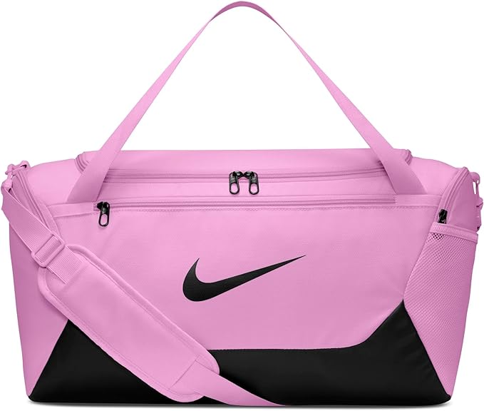 Nike Brasilia Duffel (Small), Light Magenta/Black/Black, MISC