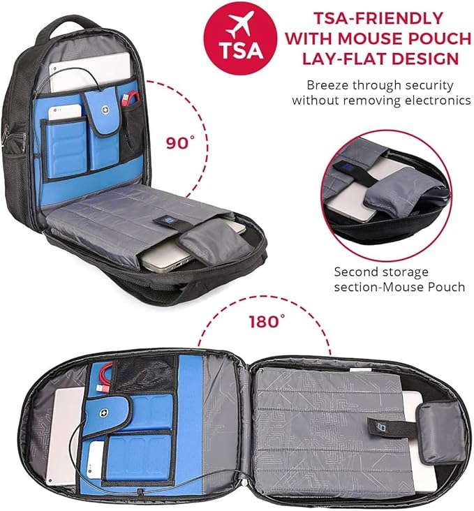Swissdigital Design Large Travel Backpack For Men， TSA Business Laptop Backpack With Finder color random| J16BTBT013-01