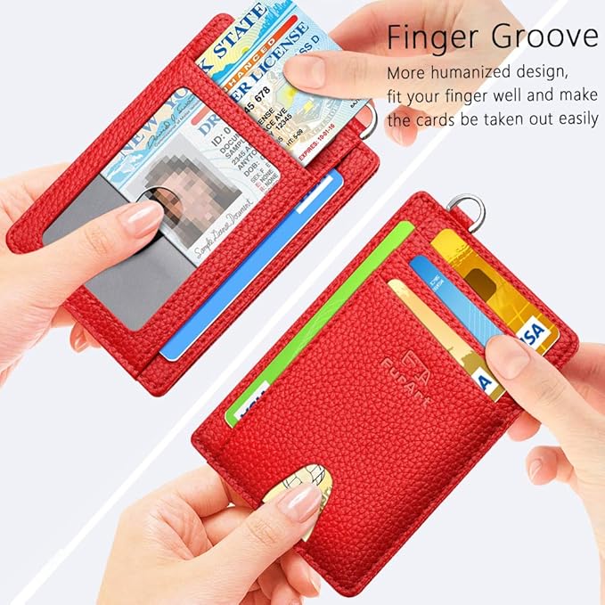 FurArt Slim Minimalist Wallet, Front Pocket Wallets, RFID Blocking, Credit Card Holder for Men