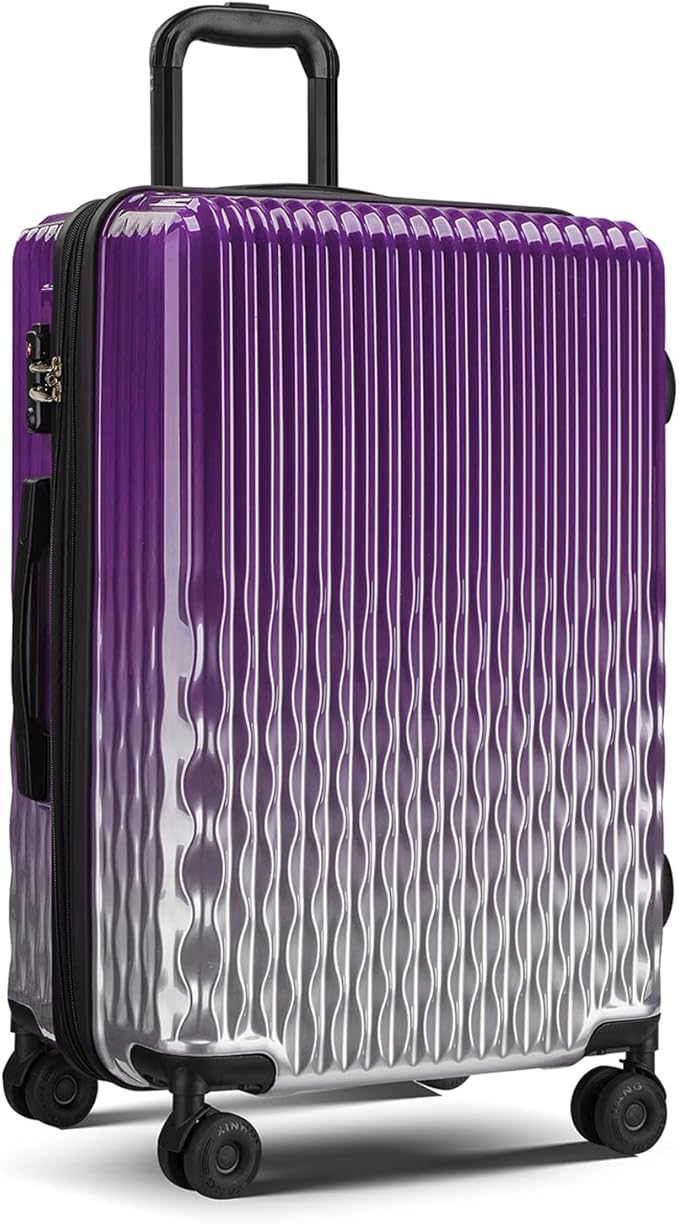 Cheched 22 inch Luggage with Spinner Wheels, Lightweight PC+ABS Hard Shell Suitcases, Expandbale Storage & TSA Aprovel Lock (22.2×15.2×10.4inch)