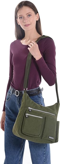 MHCNLL Crossbody Bag with Anti Theft RFID Pocket - Women Lightweight Water-Resistant Purse