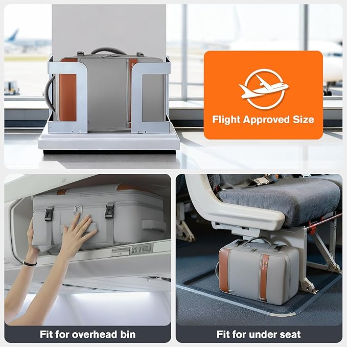 Smart Suitcase-style Laptop Backpack, 25L / 35L Practical Travel Bag for Work, Leisure & Flight, Luggage-Style Commuter Pack (Gray, 25L)