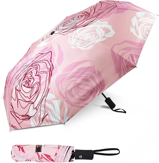 SY COMPACT Travel Umbrella Windproof Automatic Umbrellas Small Compact UV Sun Protection Factory Outlet Umbrella