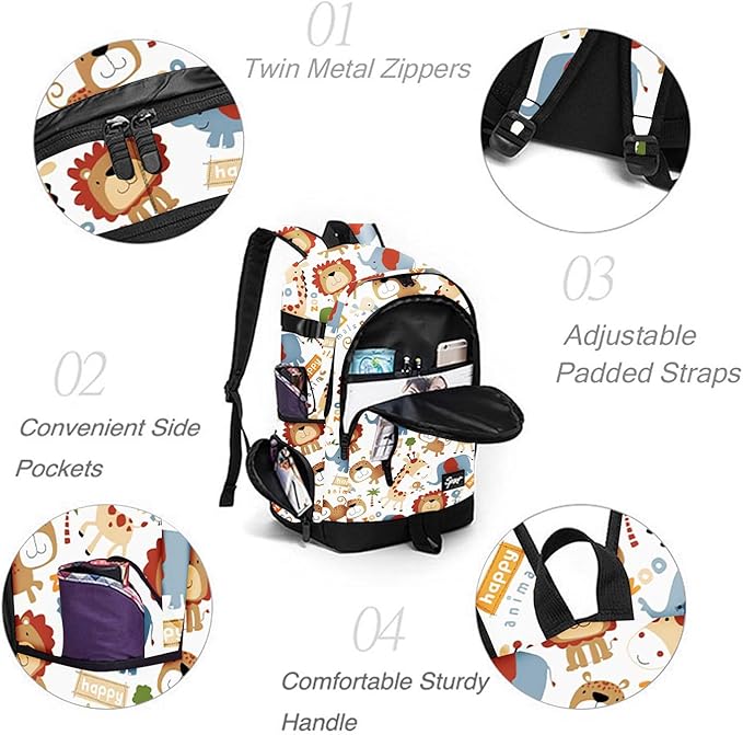 rickyh style School Backpack Travel Bag for Men & Women Lightweight College Back Pack with Laptop Compartmen