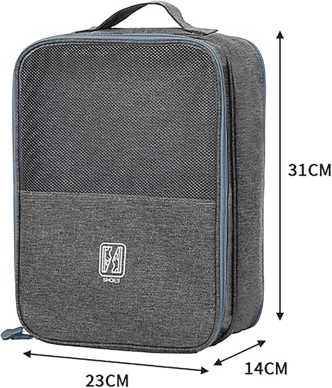 Portable Waterproof Shoe Organizer - Travel Essentials for Carry On Luggage, Travel Shoe Bags, Shoes Travel Bag for Luggage, Hold 3-4 Pairs of Shoes Storage Pouch