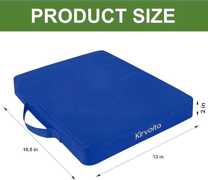 Multi-Functional Stadium Seat Cushions 2 Pack, Waterproof Oxford Filled with High Resilence Sponge, for Any Outdoor Events Use (Blue)
