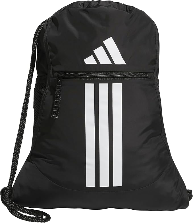 adidas Alliance Sackpack – Drawstring Backpack for Sports, Small Gym Bag