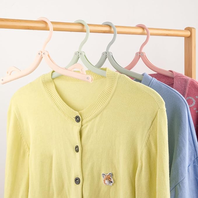 10Pcs Travel Hangers for Cruise Foldable Hangers - Portable Folding Clothes Hangers Travel Accessories Foldable Clothes Drying Rack Cruise Essentials