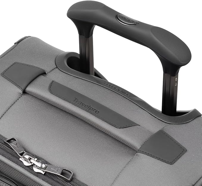 Travelpro Crew Classic Lightweight Softside Expandable Carry on Luggage, 8 Wheel Spinner Suitcase, Men and Women, Carry On 21-Inch, Titanium Grey