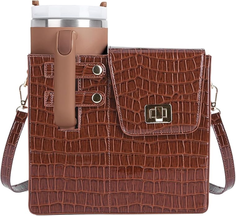 Stanley Purse Cup Holder Bag- Outdoor Portable Crossbody Bag for Stanley Cup Tumbler Purse