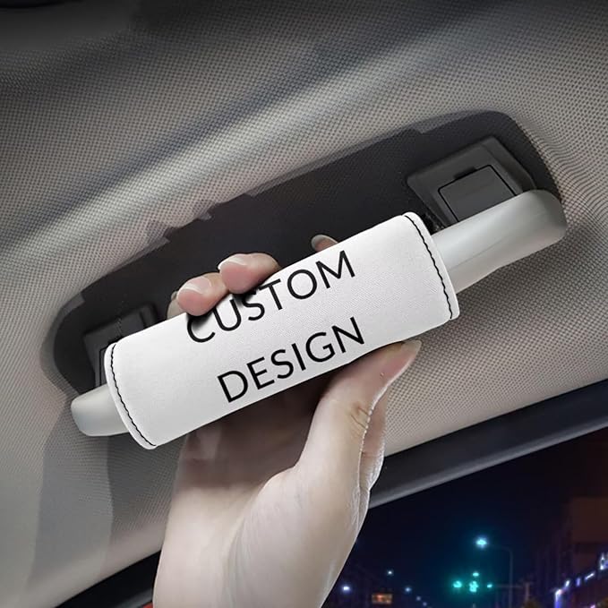 BIGCARJOB Custom Design Luggage Handle Wrap for Suitcase,2 Pcs Personalized Door Handle Protector Covers Luggage Handle Wraps Protection Cover for Women Men