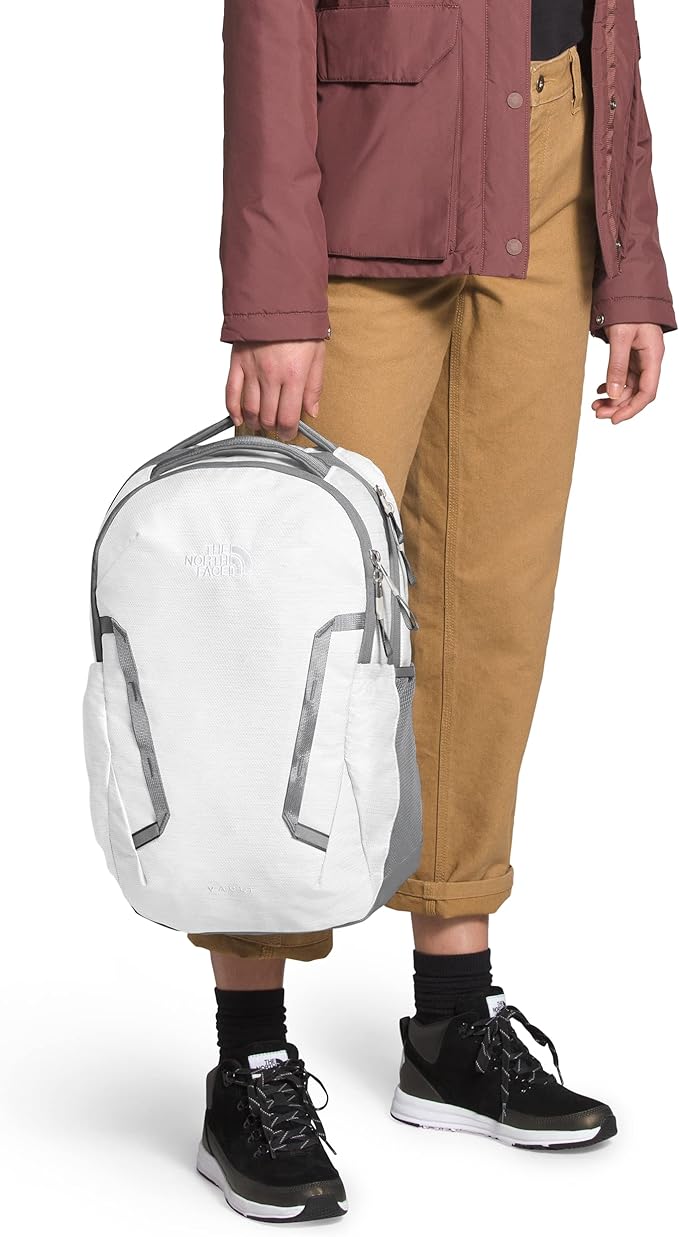 The North Face Women's Vault Everyday Laptop Backpack, TNF White Metallic Melange/Mid Grey, One Size