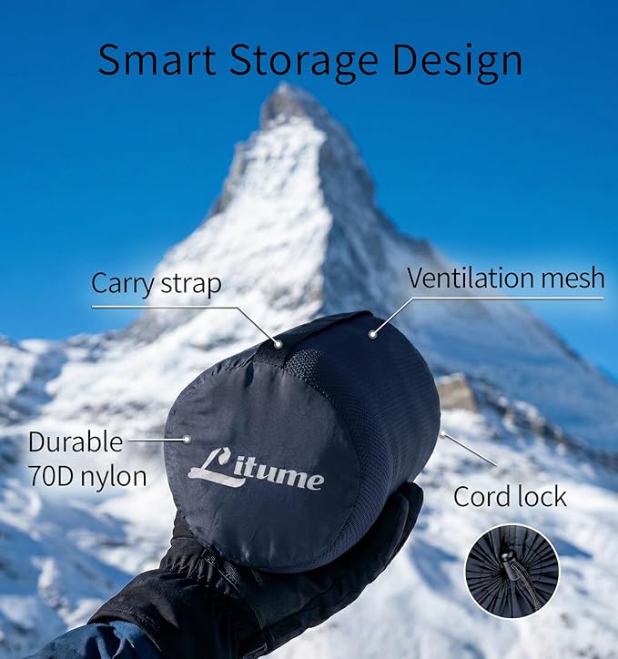 Litume Travel Camping Blanket Lightweight and Breathable, 67 x 48 in Soft Airplane Flight Blanket for Travelers, Foldable Sheet with Stuff Sack for Train, Camp, backapcking, Office, Home (E651 Grey)