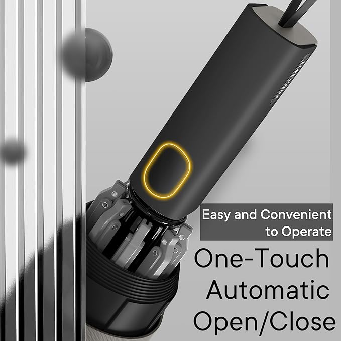 QWB TUMAAOTU Lightweight Compact Inverted Umbrella Windproof Auto Open Close – 5-Second Quick Fold Design for Women & Men, 8 Ribs Strong Travel Umbrellas for Rain & Sun, Fits Backpack & Car