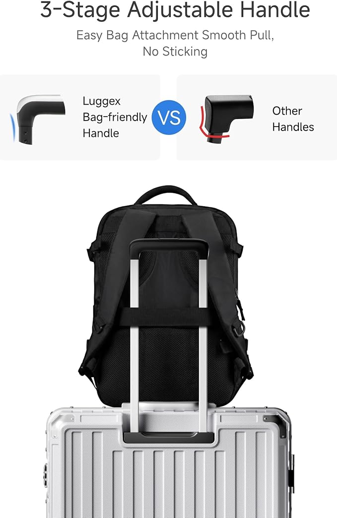 LUGGEX Checked Suitcase with Spinner Wheels, 8010S Aluminum Frame Zipperless Polycarbonate Hard Shell Suitcase (ZX-Core, Silver, 28 Inch)