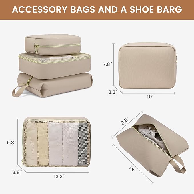 LOVEVOOK Carry On Luggage 22x14x9 Airline Approved,20 Inch Carry-on Suitcase for Women,Softside Suitcases with Wheels,Rolling Checked Luggage with TSA Lock,Lightweight Travel