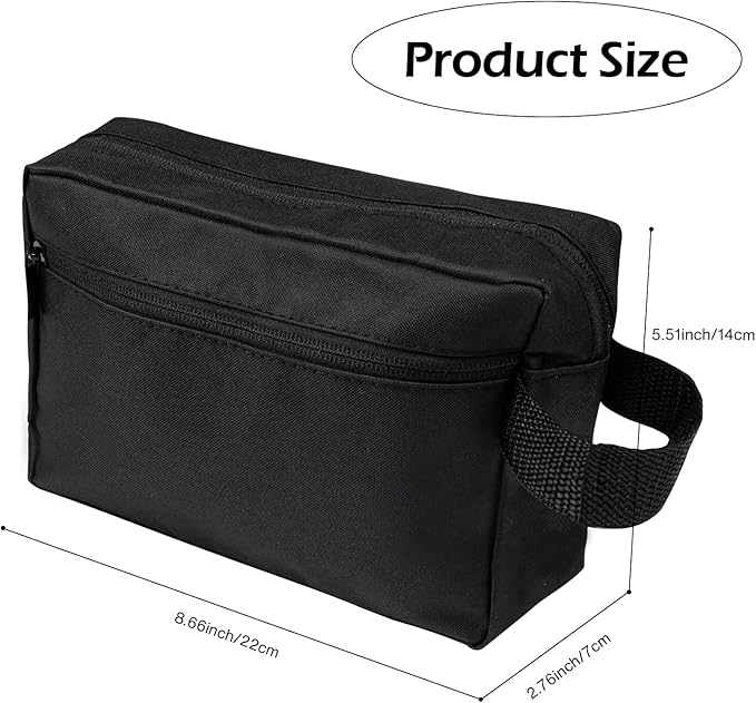Travel Toiletry Bag, Hanging Small Travel Bag for Toiletries, Travel Essentials for Women Men, Black